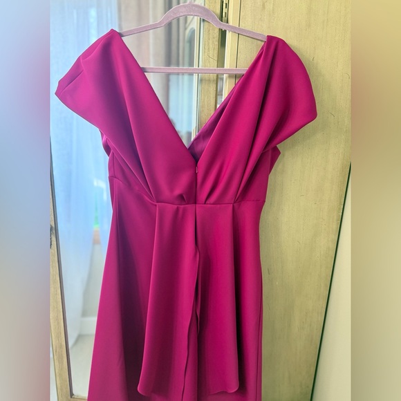 Amsale Strapless Fuchsia Dress - Picture 2 of 9